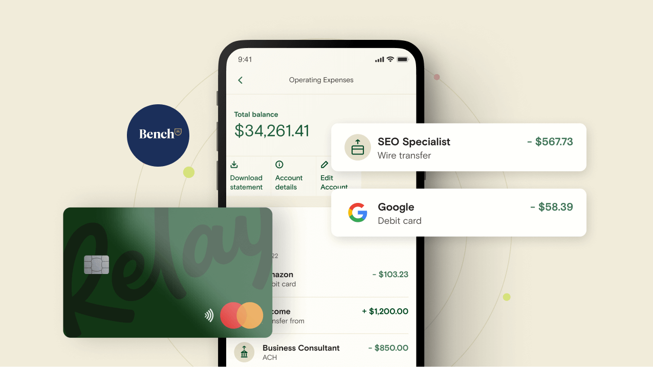 Relay debit card and mobile app