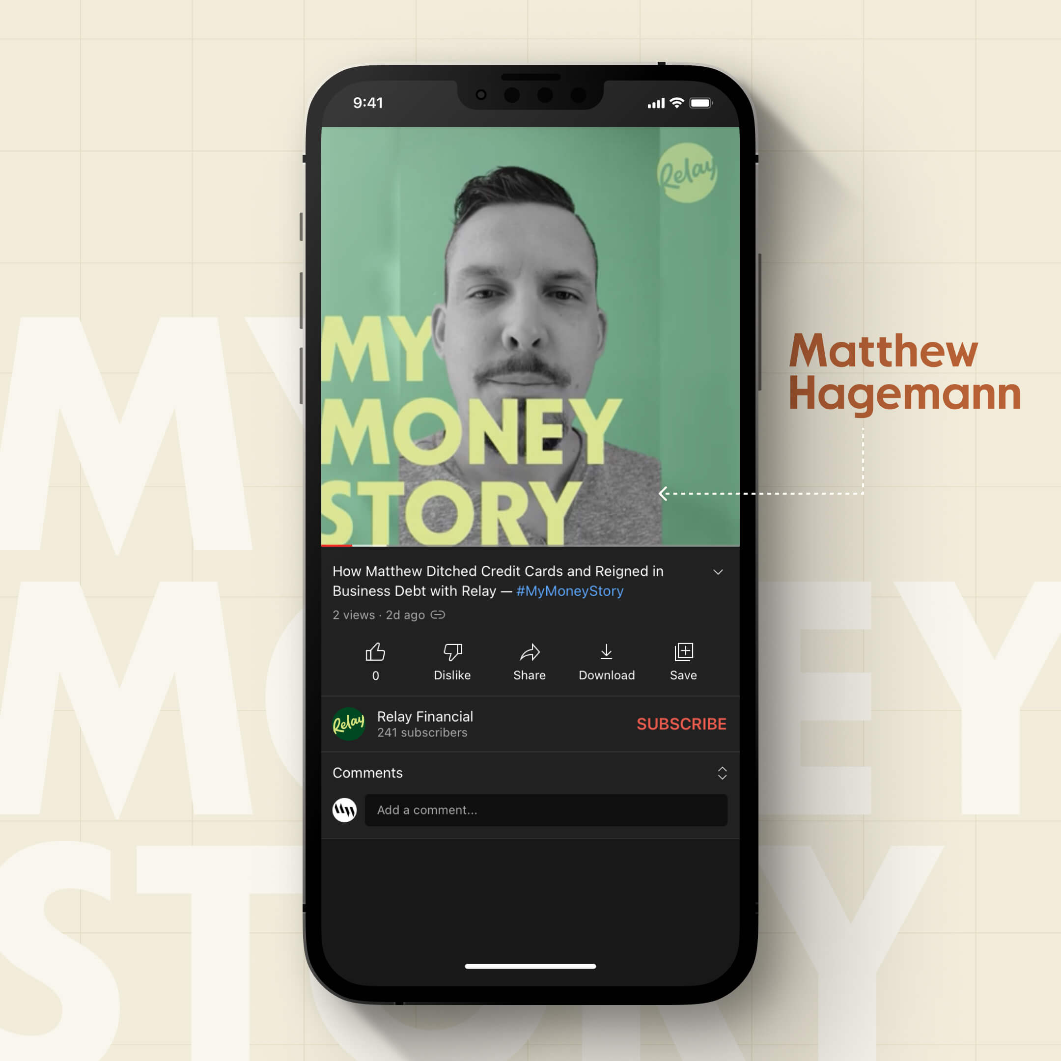 Matthew Hagemann's My Money Story video