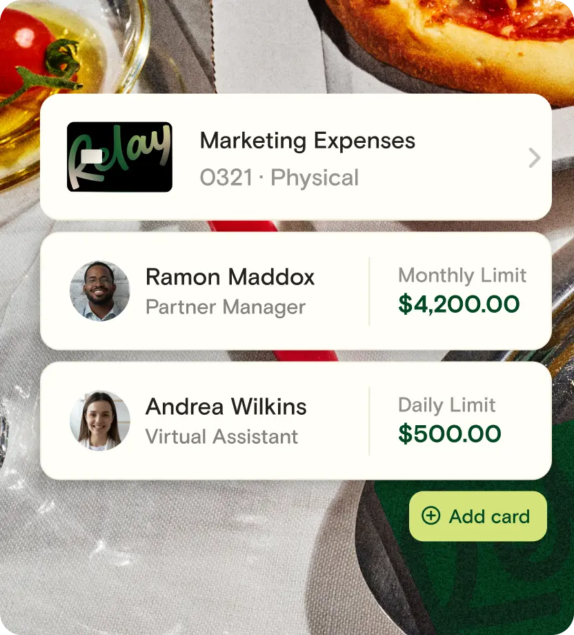 Image of a table with marketing expenses graphic on top